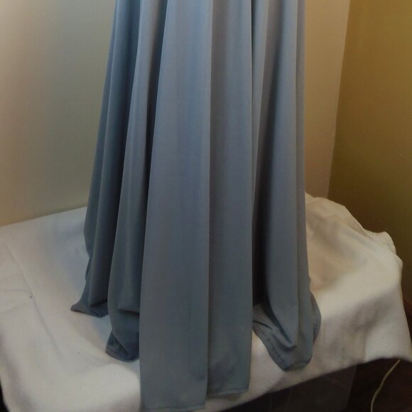 The Soulmates Soutache Lace Women's 2X Gray-Blue Evening Dress is a stunning gow - Picture 13 of 14